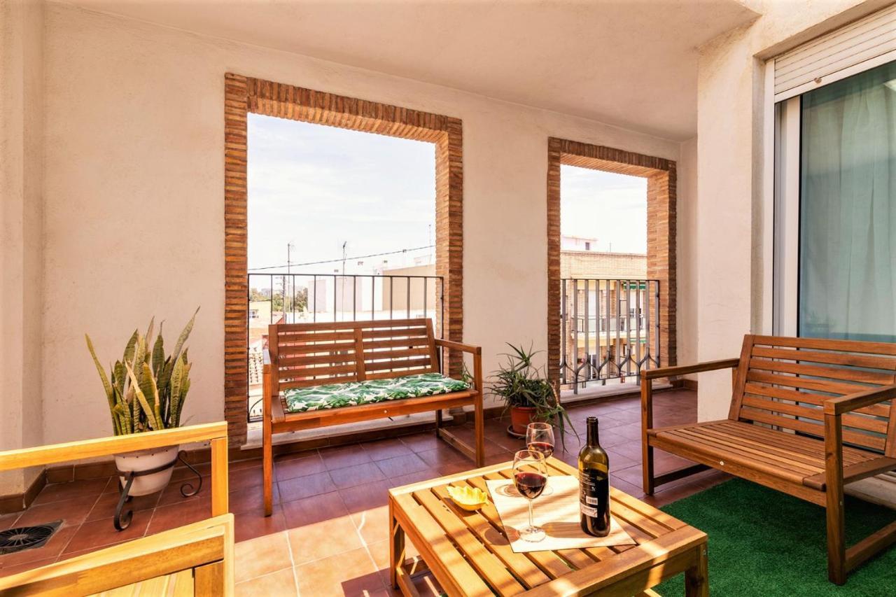 Penthouse Duplex In A 4 Floors Spanish House -8 Min To Center By Metro Walencja Zewnętrze zdjęcie